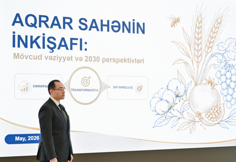 2025-ci ildə aqrar sahədə toplam məhsul istehsalı 14 milyard manat olub