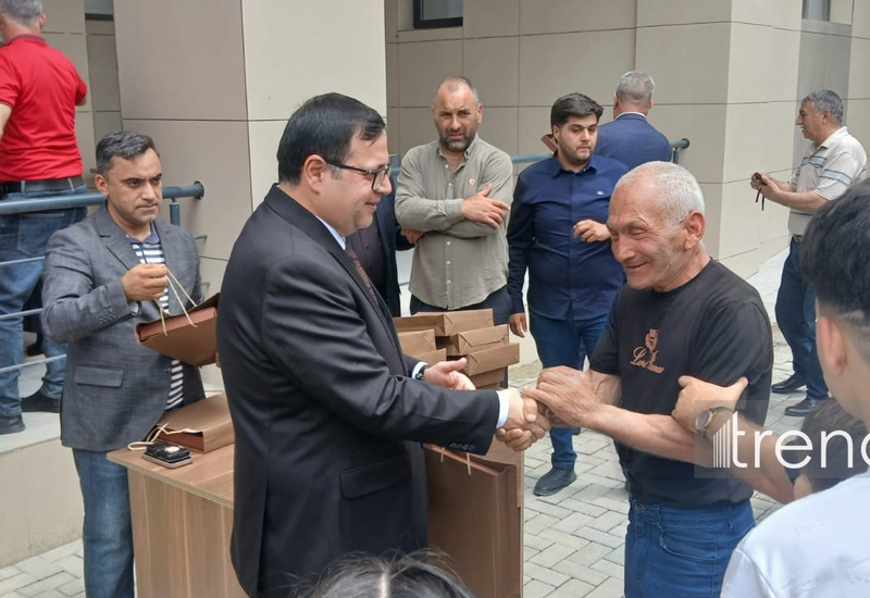 Ağdama qayıdan ailələrə mənzillərinin açarları təqdim olunub