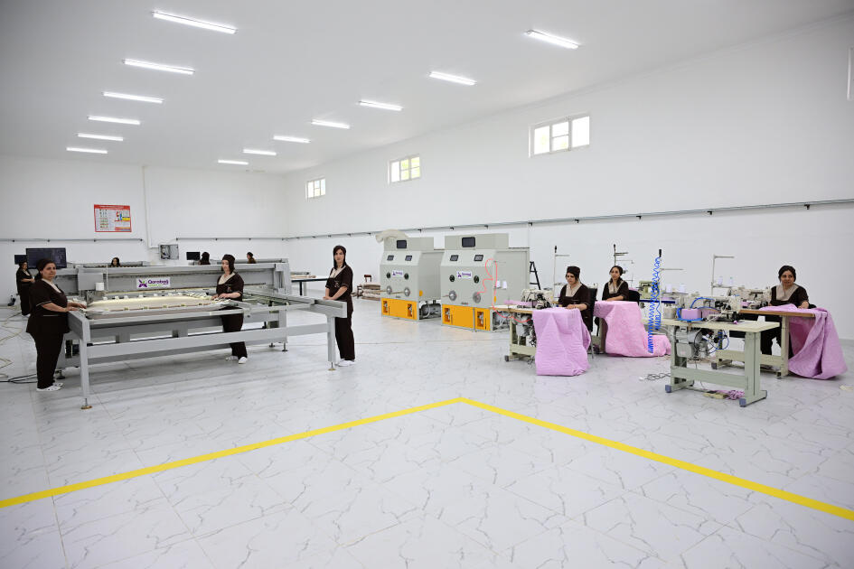 Prezident İlham Əliyev Xocalı şəhərində “Qarabağ Tekstil Evi” MMC-nin açılışında iştirak edib