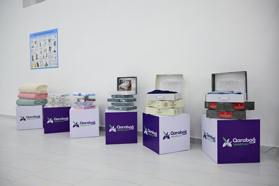 Prezident İlham Əliyev Xocalı şəhərində “Qarabağ Tekstil Evi” MMC-nin açılışında iştirak edib