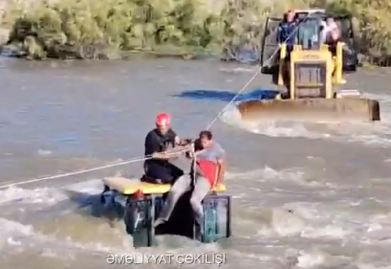 В Нахчыване мужчину спасли из реки