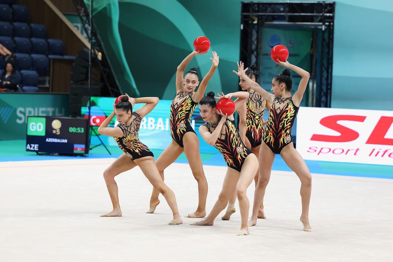 Азербайджанские гимнастки приняли участие в чемпионате Европы в Болгарии