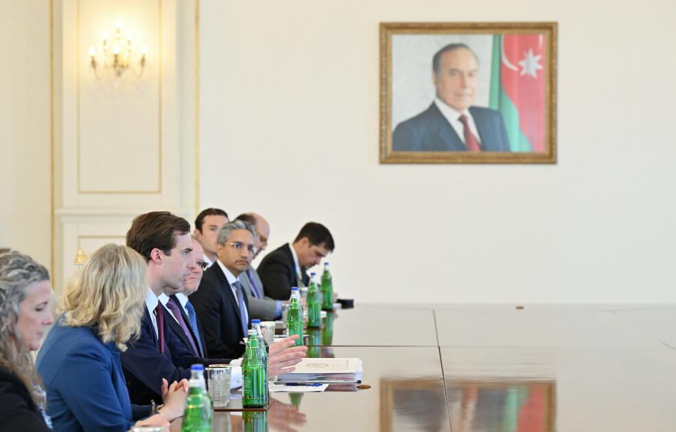 Президент Ильхам Алиев принял делегацию во главе с помощником госсекретаря США по вопросам экономики, энергетики и бизнеса