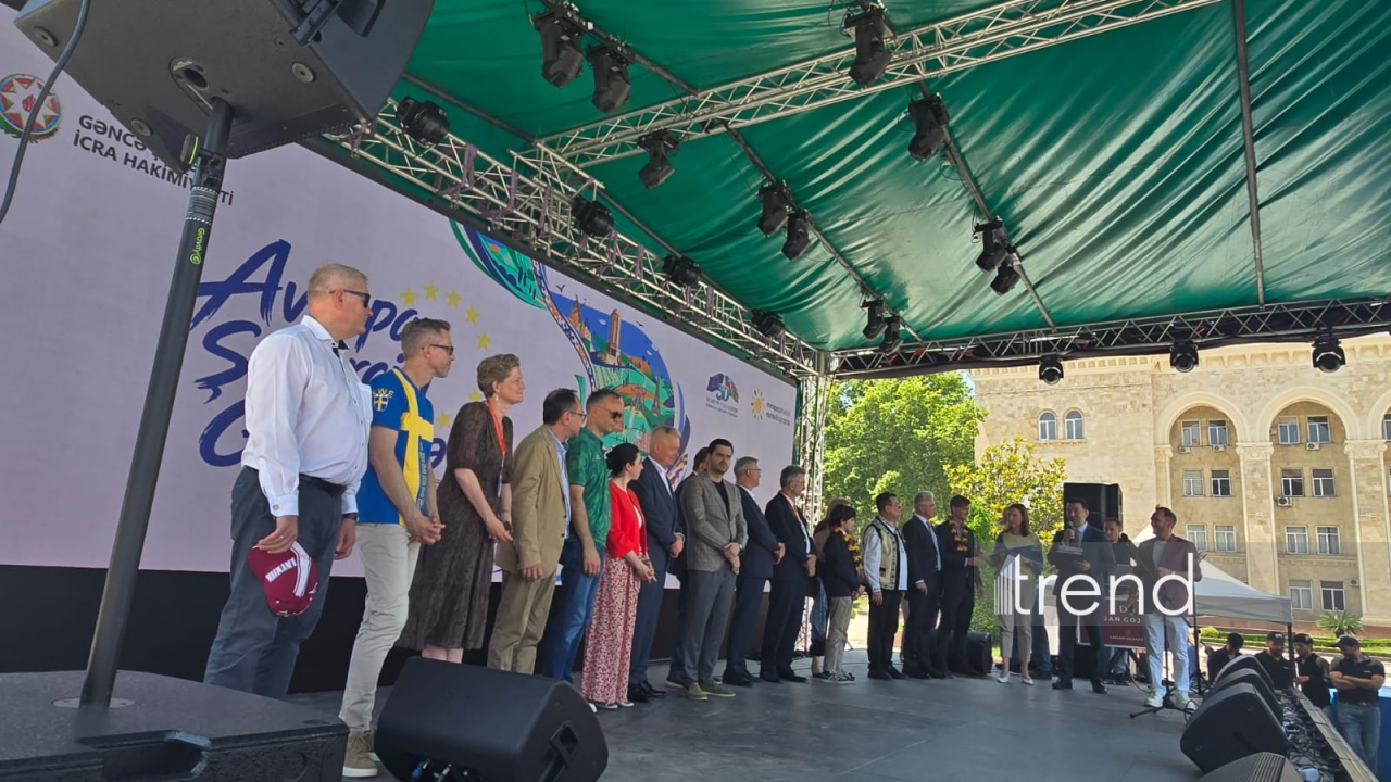 Церемония открытия «EuroVillage» в Гяндже