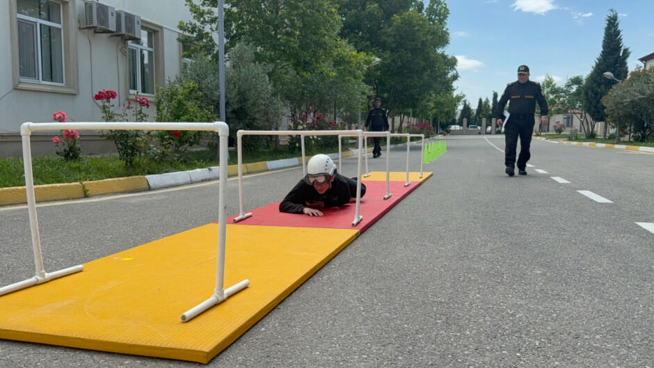 “Gənc xilasedici və yanğınsöndürən” yarışlarının zona birinciliyi keçirilib