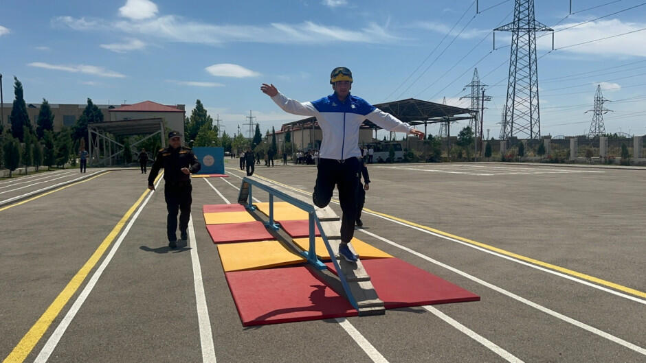 “Gənc xilasedici və yanğınsöndürən” yarışlarının zona birinciliyi keçirilib