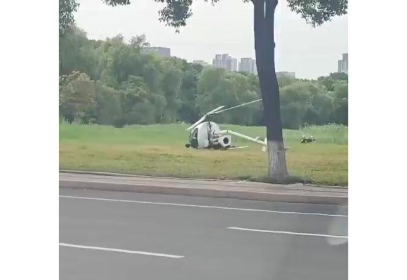 В Китае разбился вертолет