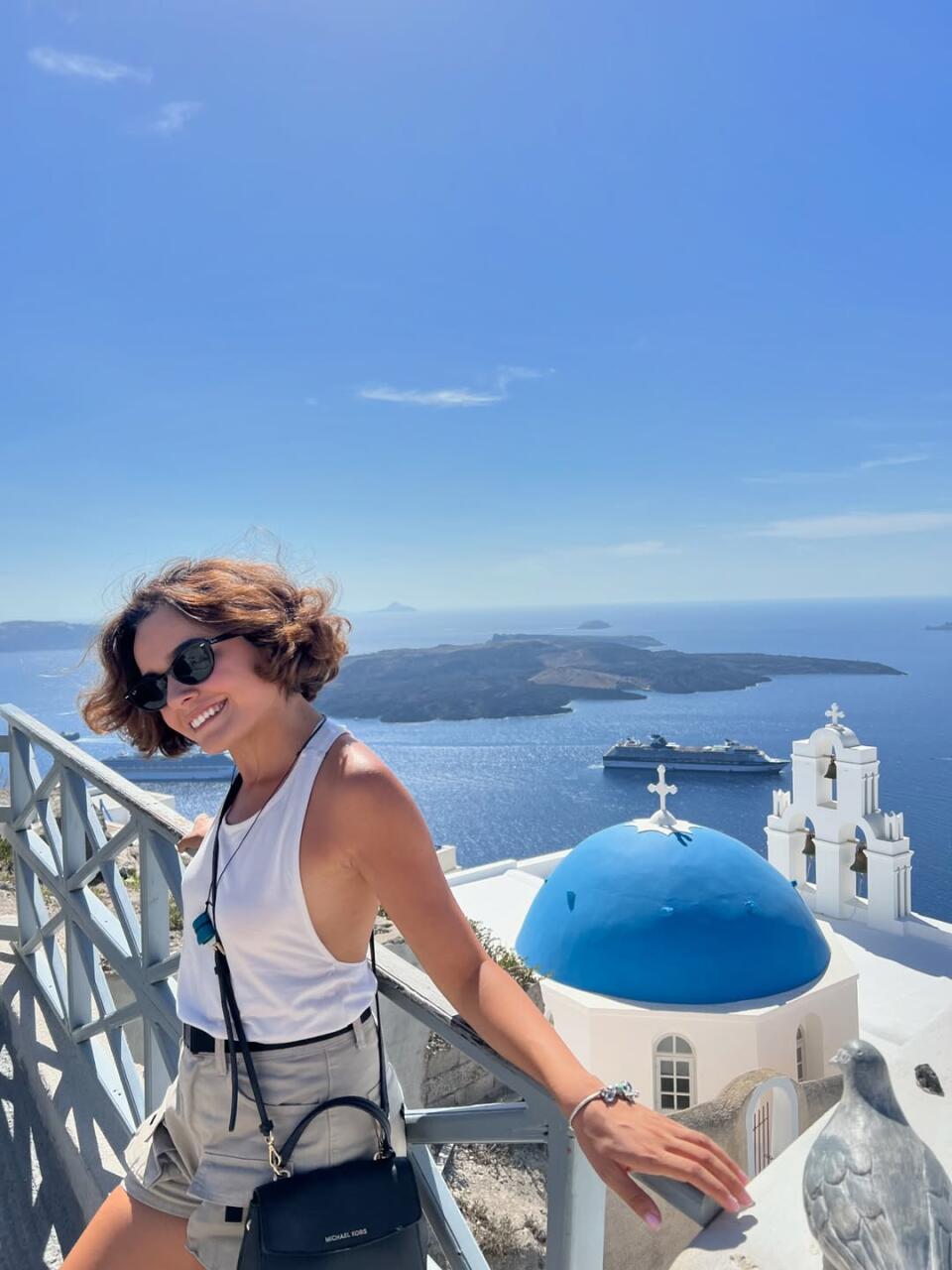 shafiga_elshan показала кадры с отдыха на Санторини