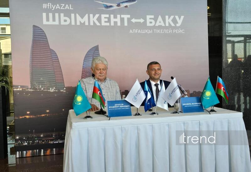AZAL выполнил первый рейс в из Баку в Шымкент