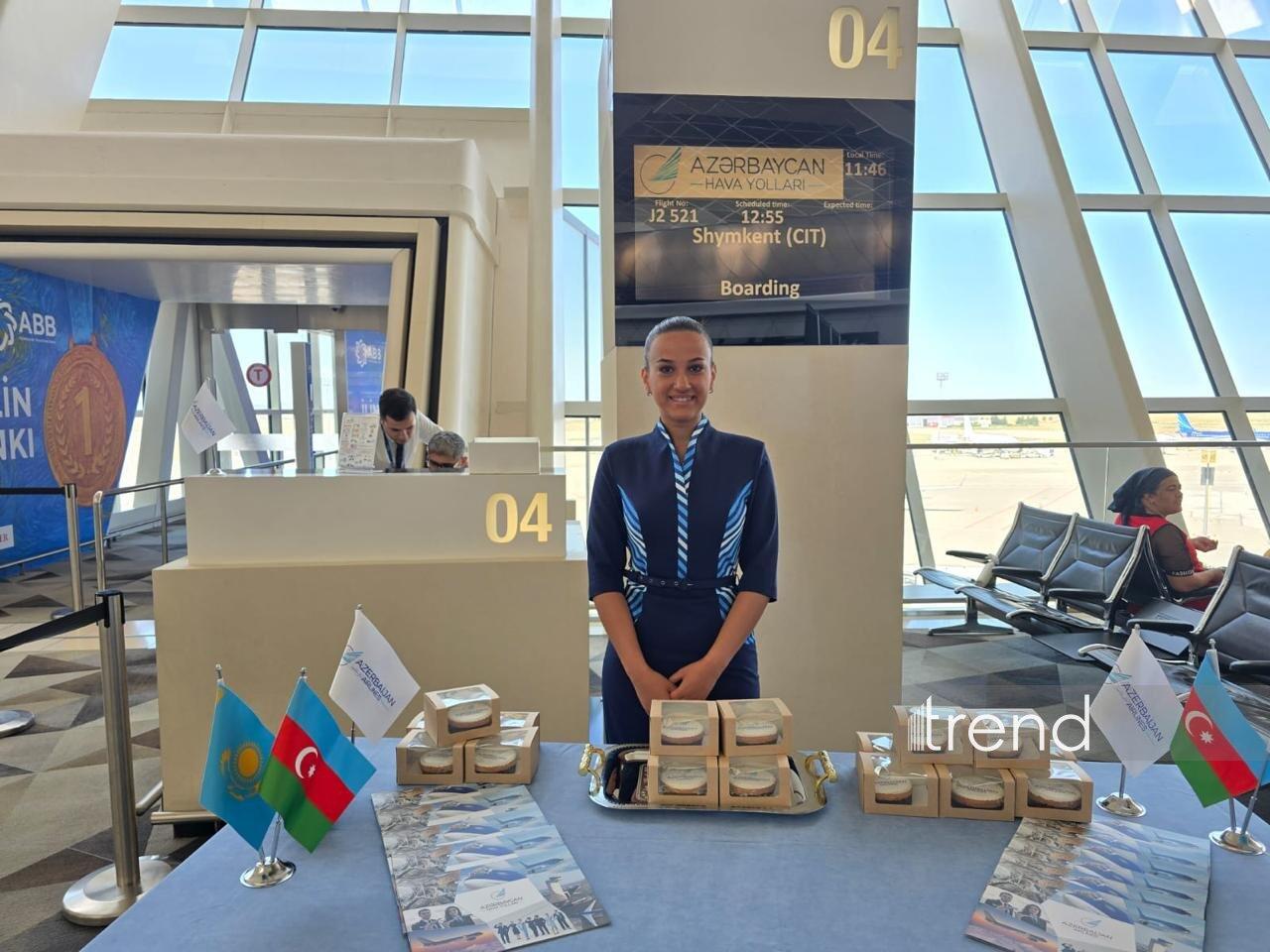 AZAL выполнил первый рейс в из Баку в Шымкент