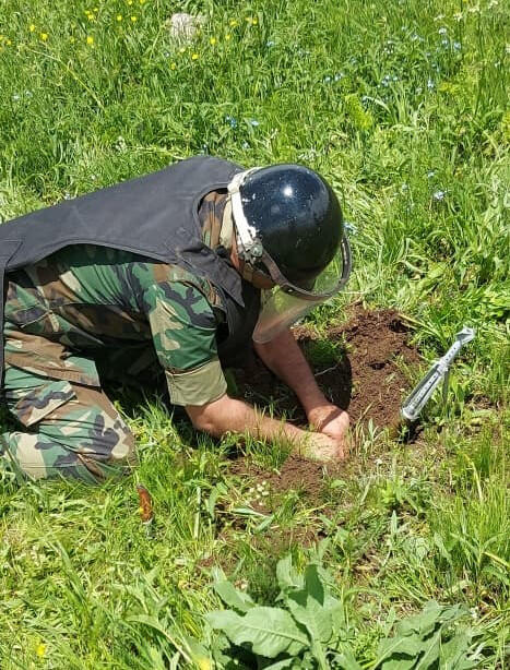 В Шахбузе найден элемент противотанкового гранатомета
