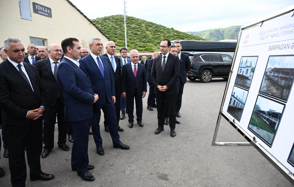 Xocalıda “Qoç Ət”in heyvandarlıq kompleksi ilə tanışlıq olub