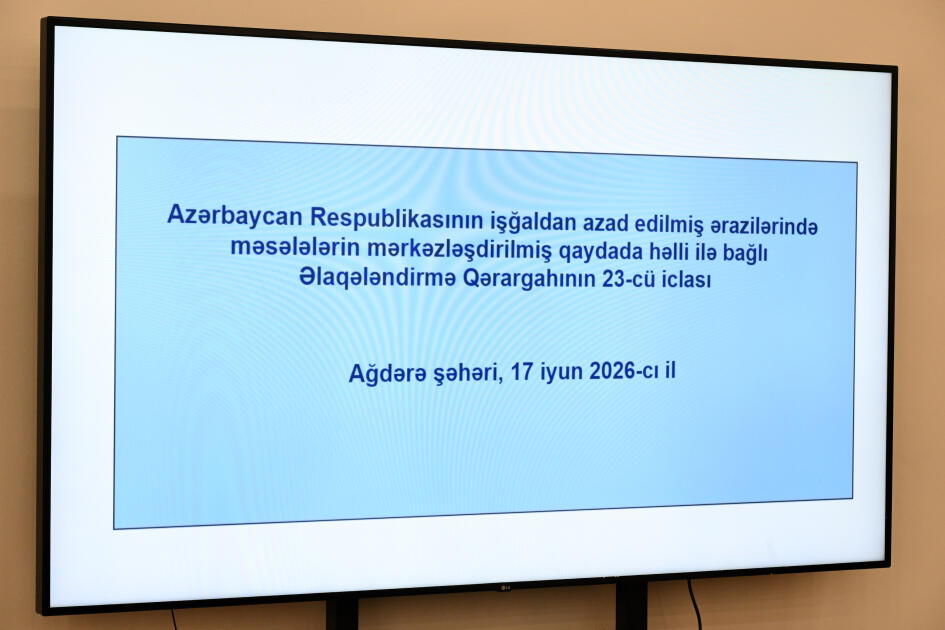 Əlaqələndirmə Qərargahının növbəti iclası Ağdərə şəhərində keçirilib