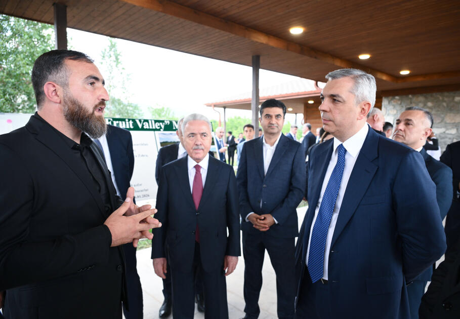 Xocalıda salınmış intensiv bağçılıq təsərrüfatları ilə tanışlıq