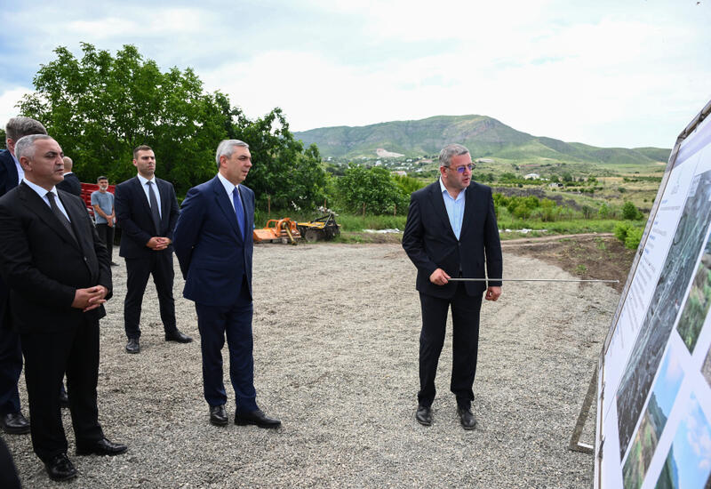 Əlaqələndirmə Qərargahının iclasının iştirakçıları Xocalıda salınmış intensiv meyvə bağları ilə tanış olublar