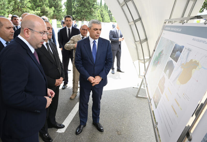 Əlaqələndirmə Qərargahının iclasının iştirakçıları Ağdərə şəhərinin Baş planı ilə tanış olublar
