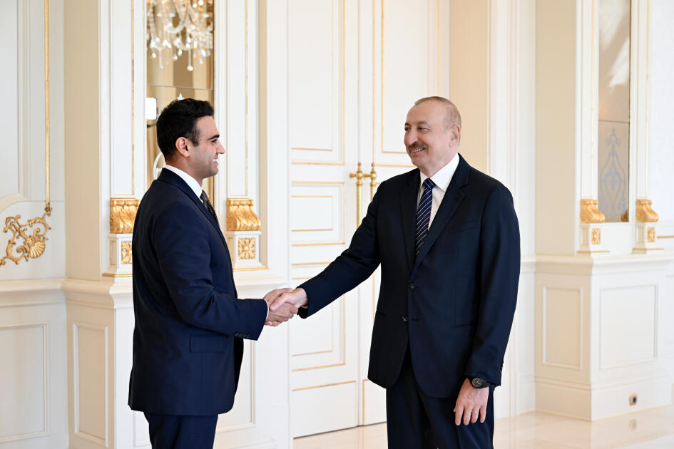 Prezident İlham Əliyev ABŞ Konqresinin Nümayəndələr Palatasının üzvünü qəbul edib