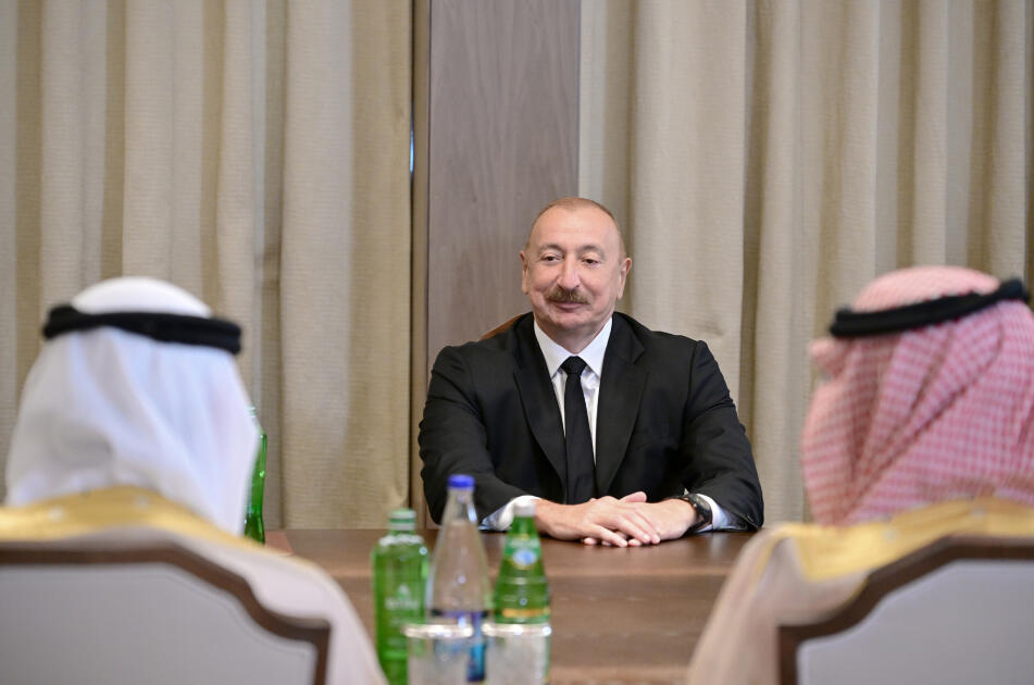 Президент Ильхам Алиев принял делегацию в составе руководителей структур-членов Арабской координационной группы