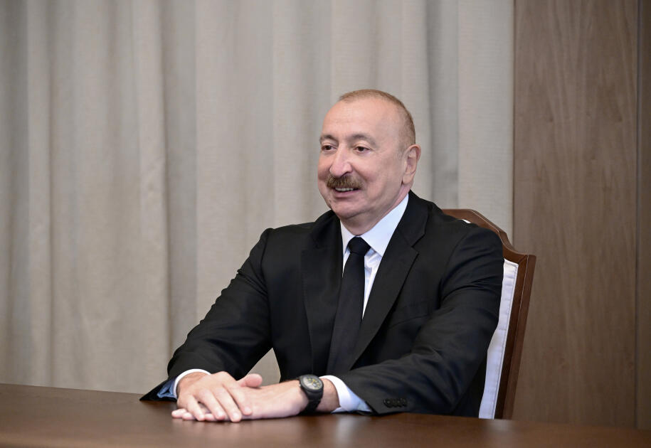 Президент Ильхам Алиев принял делегацию в составе руководителей структур-членов Арабской координационной группы