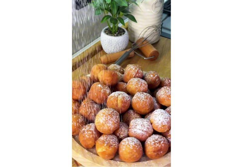 Творожные пончики