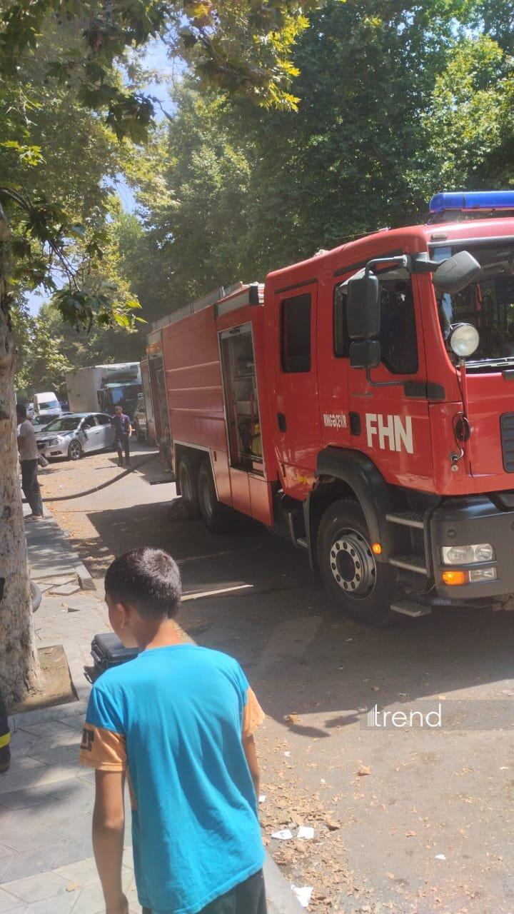 Mingəçevirdə mağazada yanğın baş verib