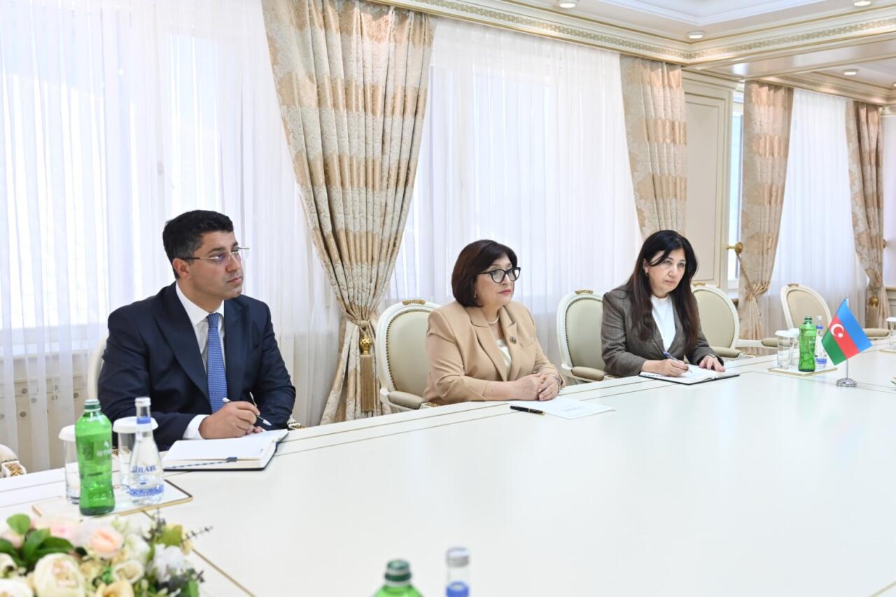 Sahibə Qafarova Qlobal Tolerantlıq və Sülh Şurasının sədri ilə görüşüb