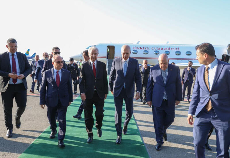 Türkiyə Böyük Millət Məclisinin sədri ölkəmizə səfərə gəlib