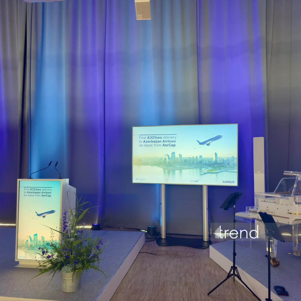 В Гамбурге состоялась церемония передачи первого самолета Airbus A321neo AZAL