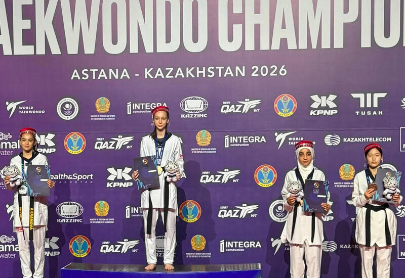 Азербайджанские тхэквондисты завоевали еще три медали на чемпионате в Казахстане