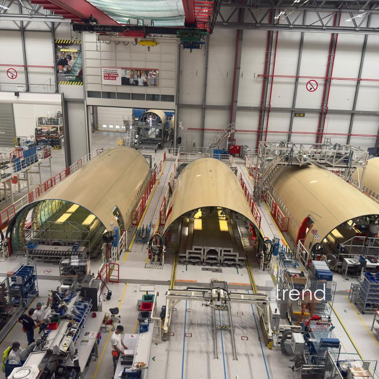 Азербайджанские журналисты посетили завод Airbus в Гамбурге