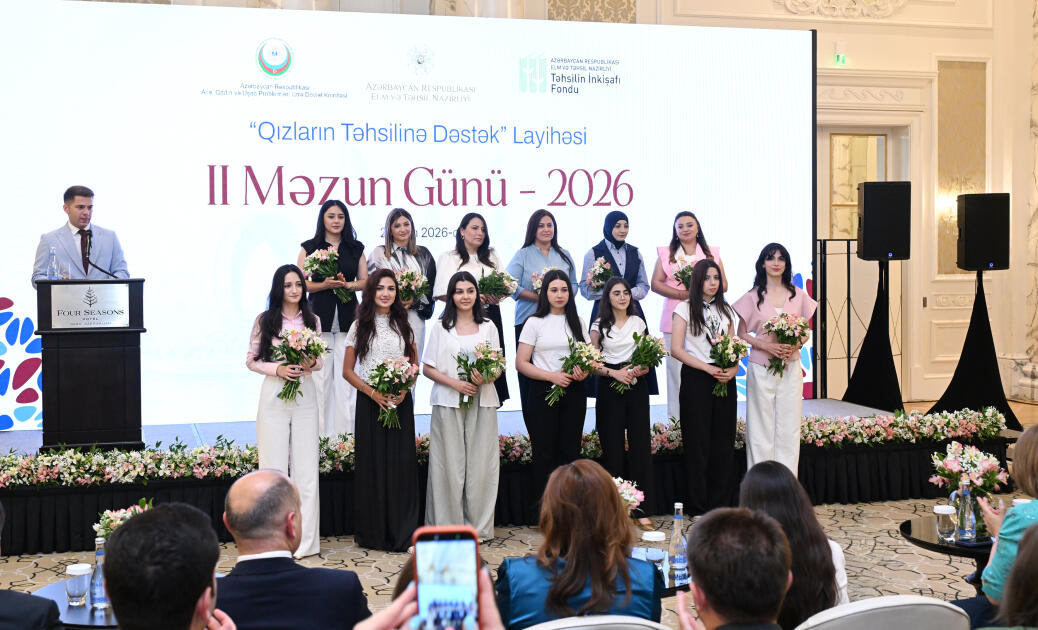 Heydər Əliyev Fondunun vitse-prezidenti Leyla Əliyeva “Qızların təhsilinə dəstək” layihəsinin II Məzun Günündə iştirak edib