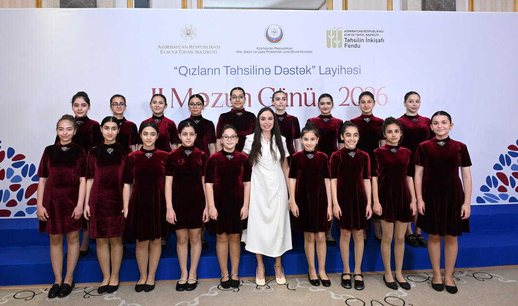 Heydər Əliyev Fondunun vitse-prezidenti Leyla Əliyeva “Qızların təhsilinə dəstək” layihəsinin II Məzun Günündə iştirak edib