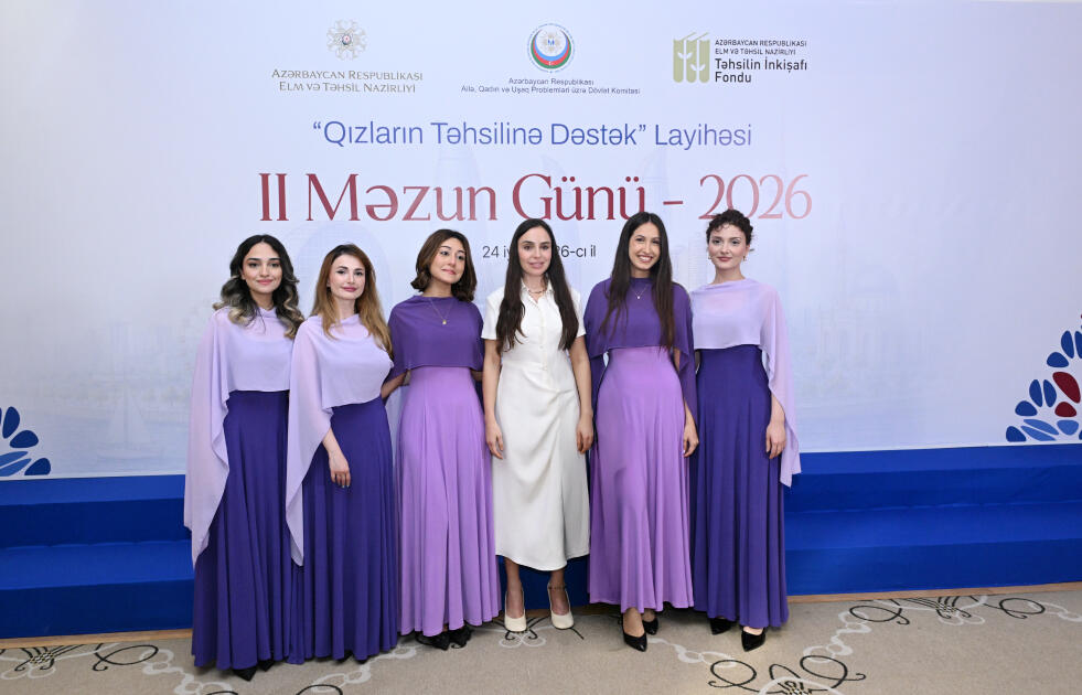 Heydər Əliyev Fondunun vitse-prezidenti Leyla Əliyeva “Qızların təhsilinə dəstək” layihəsinin II Məzun Günündə iştirak edib