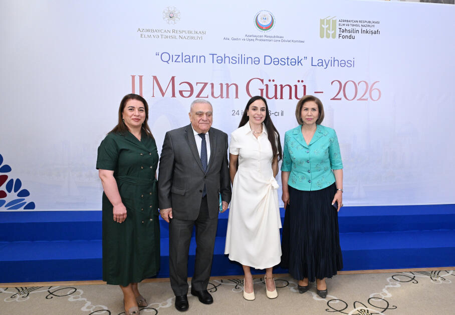 Heydər Əliyev Fondunun vitse-prezidenti Leyla Əliyeva “Qızların təhsilinə dəstək” layihəsinin II Məzun Günündə iştirak edib