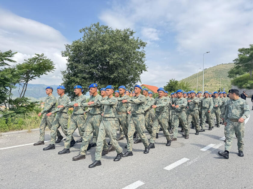 В Лачине состоялось шествие военнослужащих