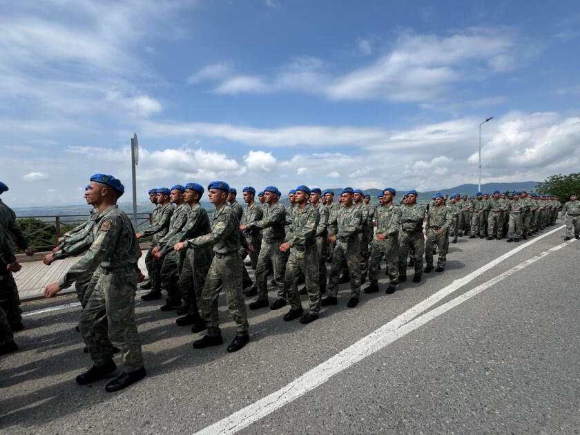 В Лачине состоялось шествие военнослужащих
