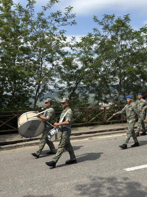 В Лачине состоялось шествие военнослужащих