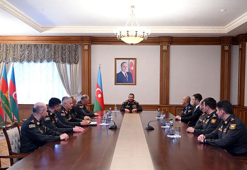 Müdafiə Nazirliyinin hərbi qulluqçularına ali hərbi rütbələr təqdim edilib