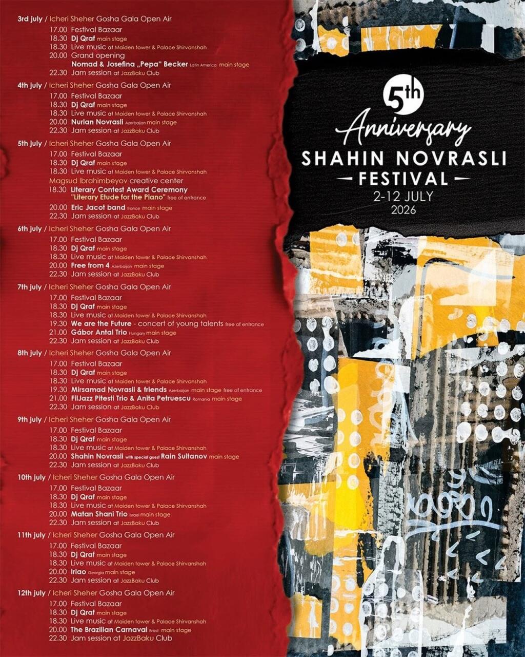 В старинной части Баку пройдет Shahin Novrasli Festival
