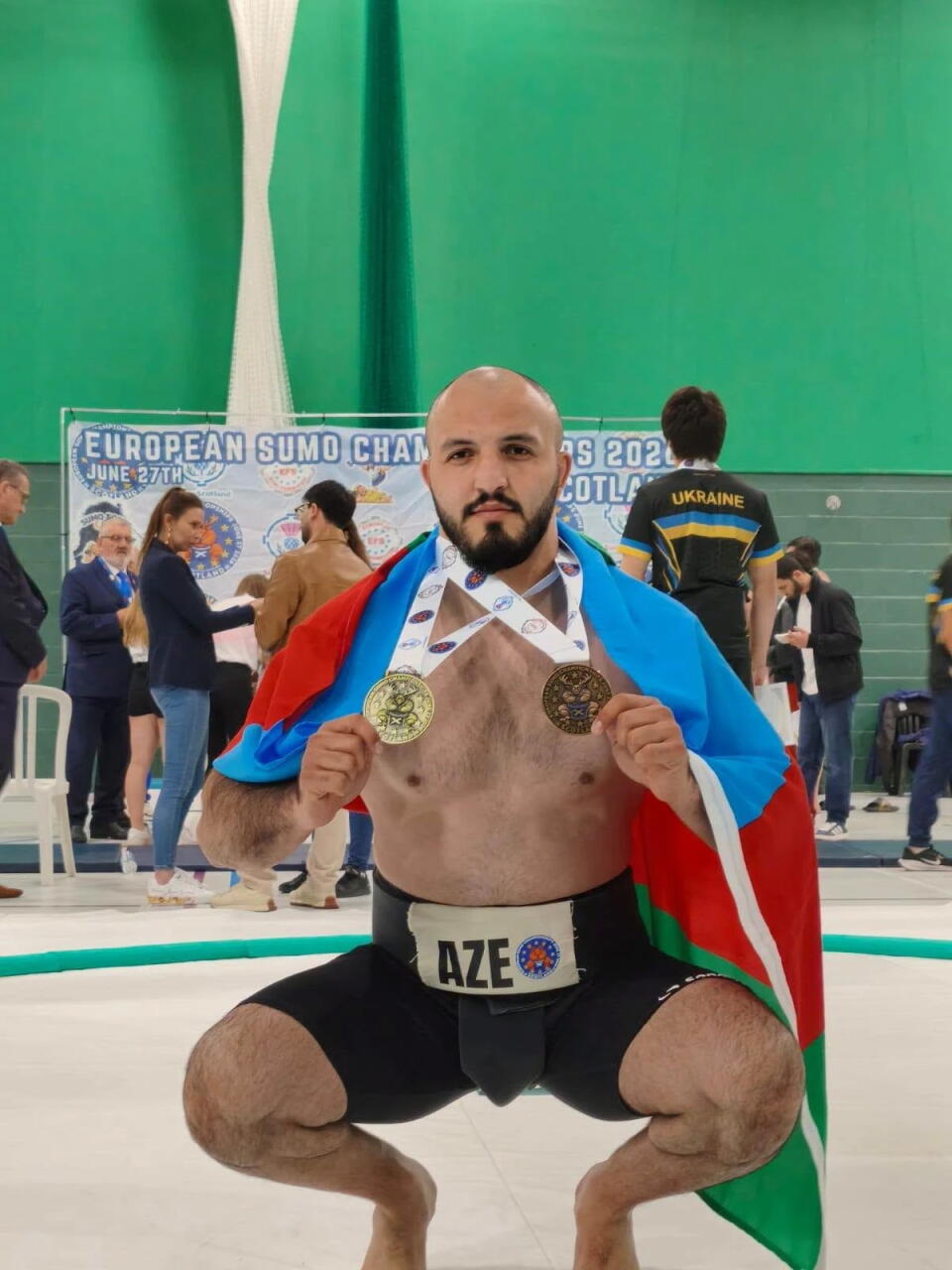Азербайджанский сумоист стал чемпионом Европы