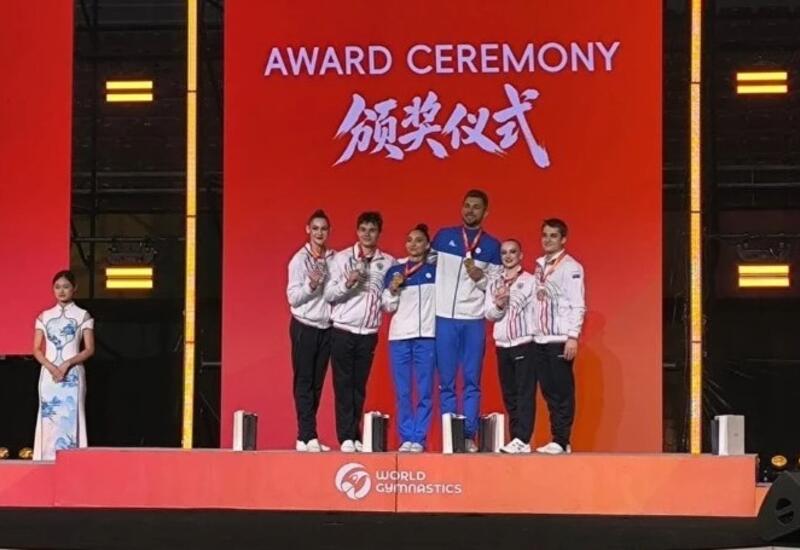 Азербайджанские гимнасты выиграли "золото" Кубка мира в Китае