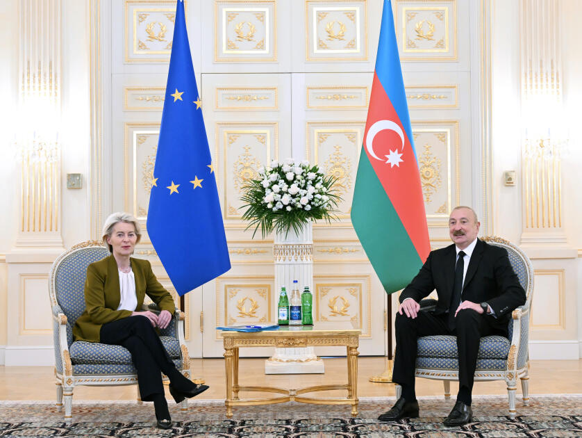 Cостоялась встреча Президента Ильхама Алиева с президентом Еврокомиссии в формате «один на один»