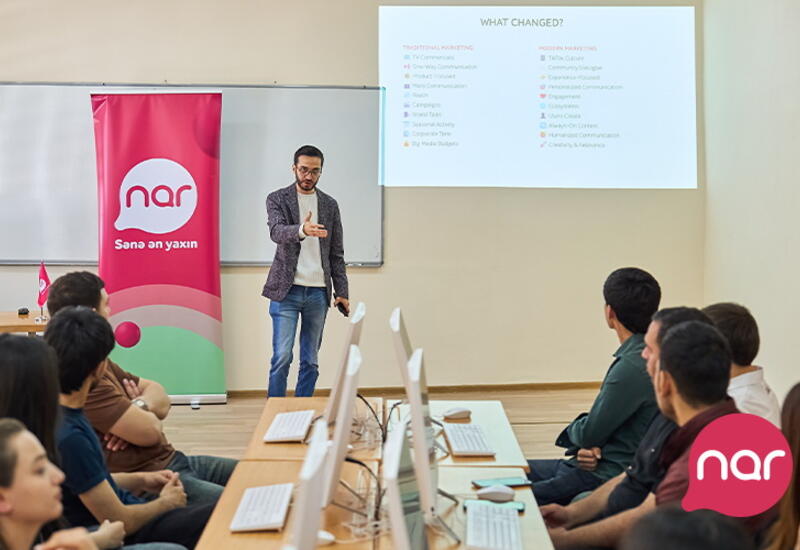 «Nar» провел тренинги по маркетингу и карьерному развитию для студентов в Гяндже
