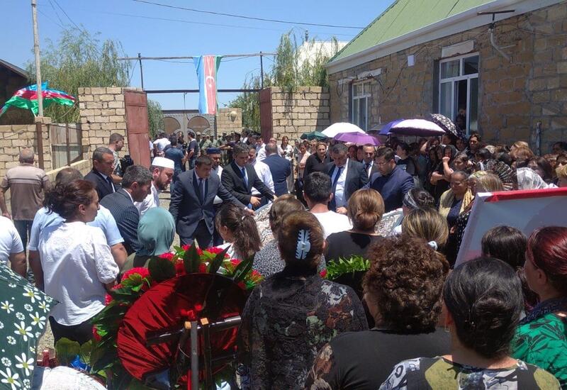 В Геранбое прощаются с шехидом Рауфом Ахмедовым