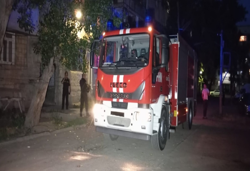 Пожар в общежитии в Гяндже