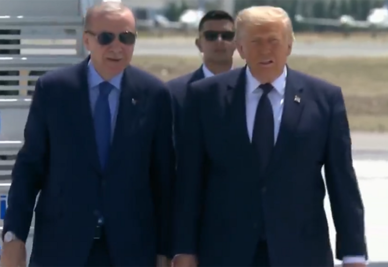Trampla Ərdoğan bir arada, şəxsən qarşıladı
