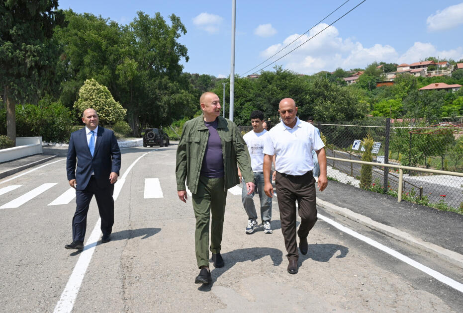 Prezident İlham Əliyev Xocavənd rayonunun Quzeyxırman kəndində olub