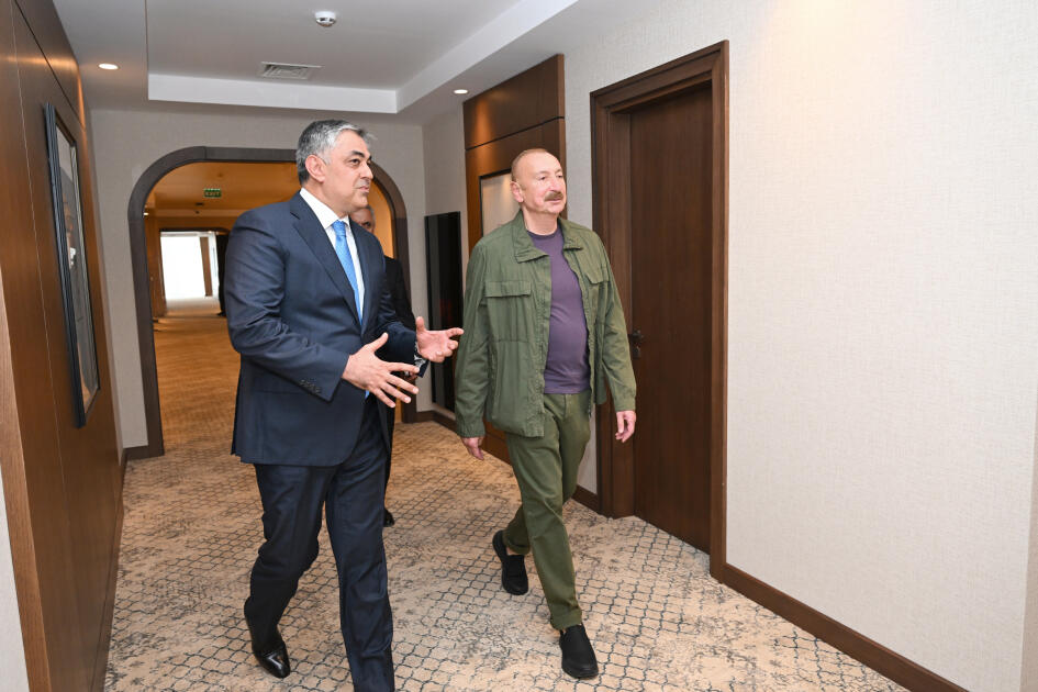 Prezident İlham Əliyev “Xankəndi” hotelinin açılışında iştirak edib