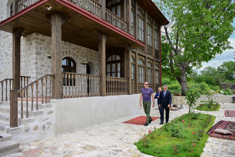 Prezident İlham Əliyev Şuşada “Yasəmən” hotelinin yeni korpusları ilə tanış olub