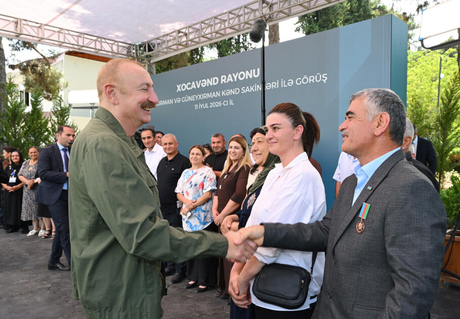 Prezident İlham Əliyev Xocavənd rayonunun Quzeyxırman kəndində olub